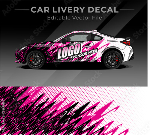 pink, illustration, mock up, black, white, shade, blue, abstract, stripe, pattern, racing, racing car, shape, speed, sport, sticker, strip, striped, motion, swirl, technology, template, transport, tra