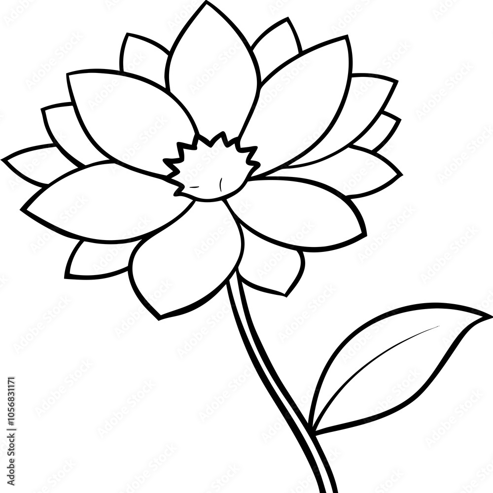 drawing of a coreopsis flower drawing of a coreopsis flower
