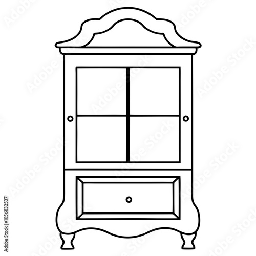  cabinet isolated on white