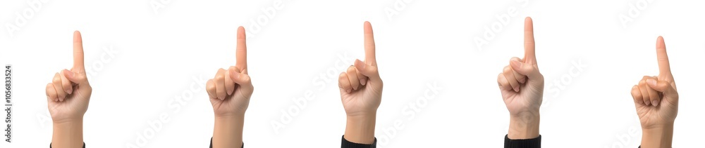 Five Pointing Fingers in a Row Counting Numbers
Five Pointing Fingers in a Row Counting Numbers