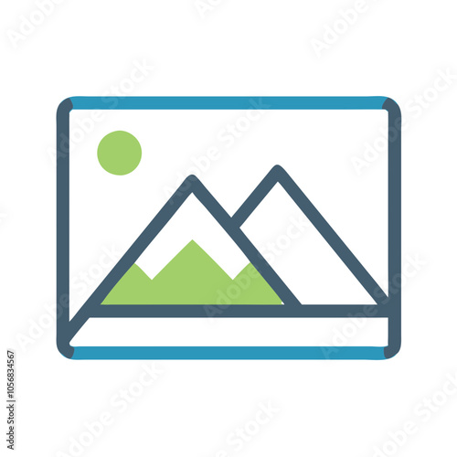 mountain shape icon