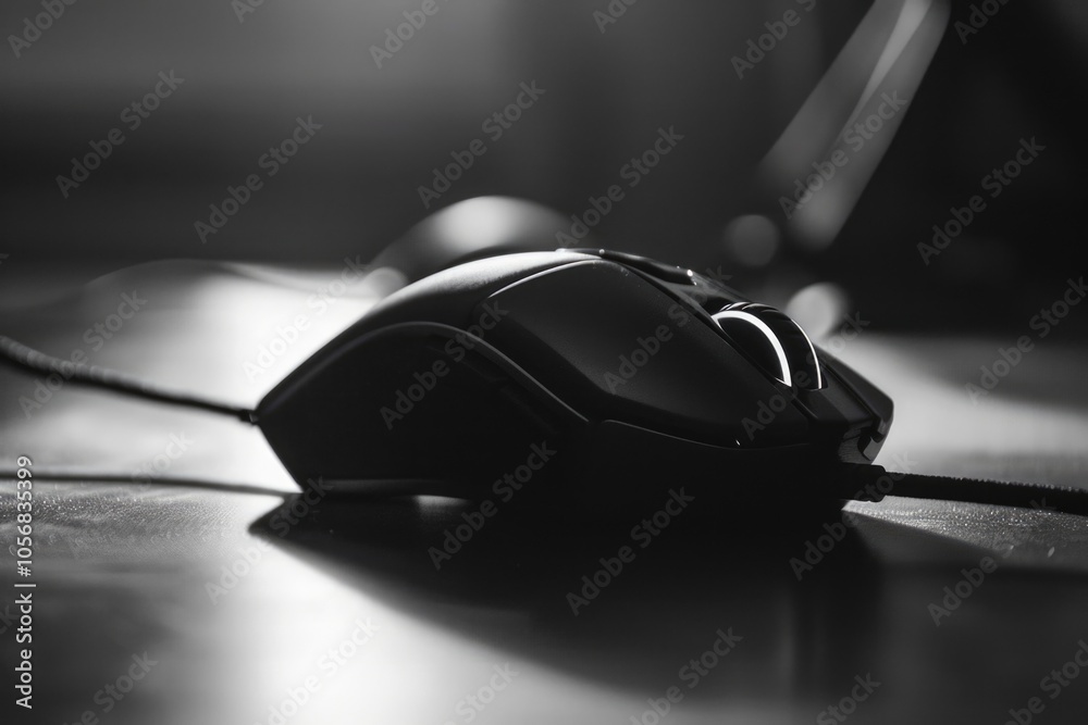Gaming Mouse on Desk Gaming Mouse on Desk