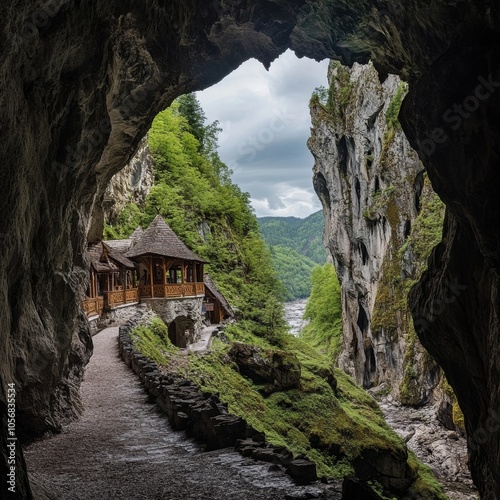 Belianska Cave Gallery in eastern Belianske Tatras, Slovakia photo