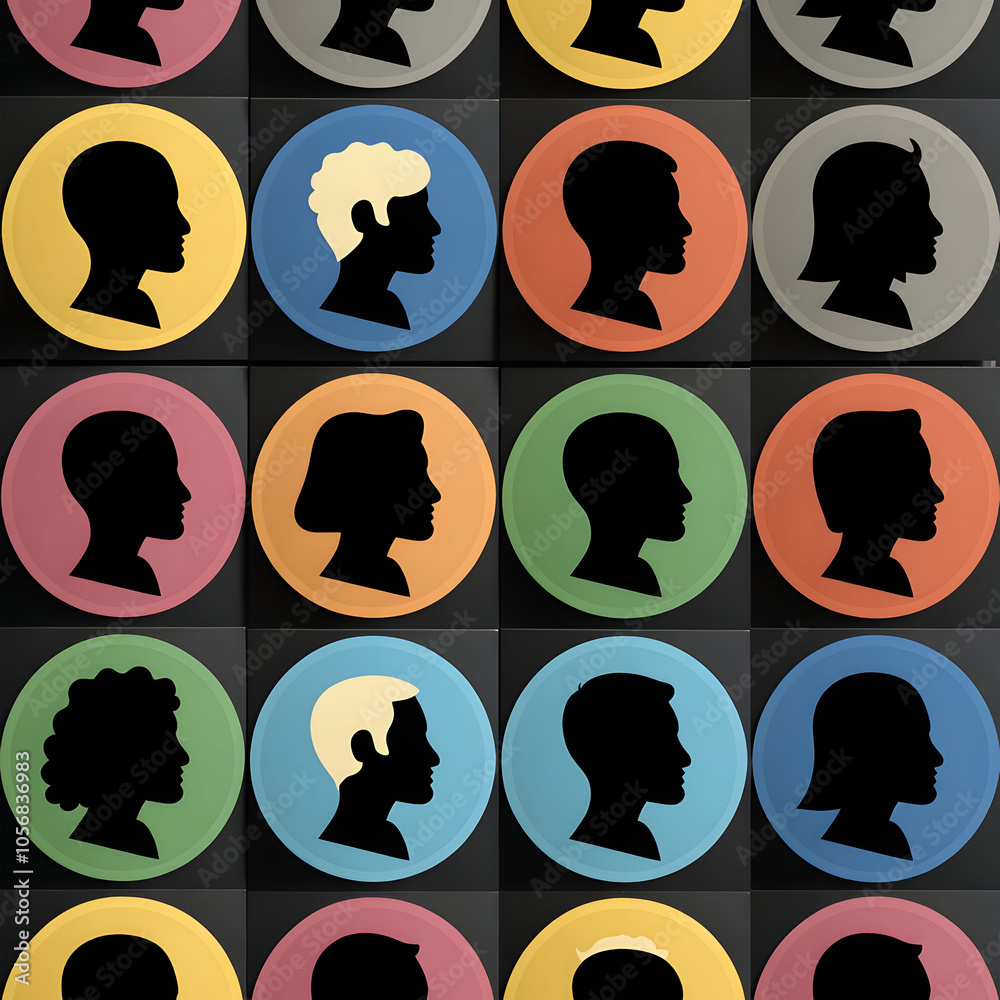 Account icon. Set of profile icons, avatars, people, change Account icon. Set of profile icons, avatars, people, change
