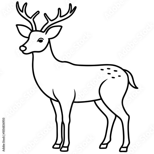 deer silhouette vector