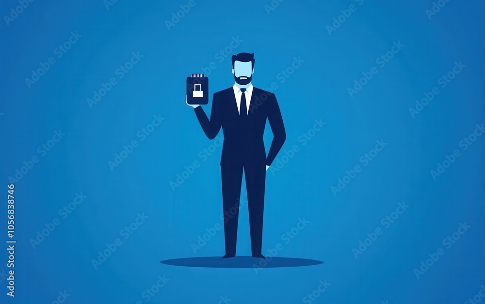 A flat vector illustration of a businessman holding a low battery icon, conveying the message of low energy or motivation in business planning. A flat vector illustration of a businessman holding a low battery icon, conveying the message of low energy or motivation in business planning.