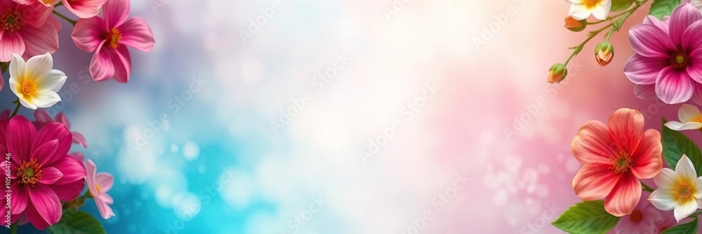 Abstract and dreamy background with soft focus flowers in pastel colors, beauty, botanical Abstract and dreamy background with soft focus flowers in pastel colors, beauty, botanical