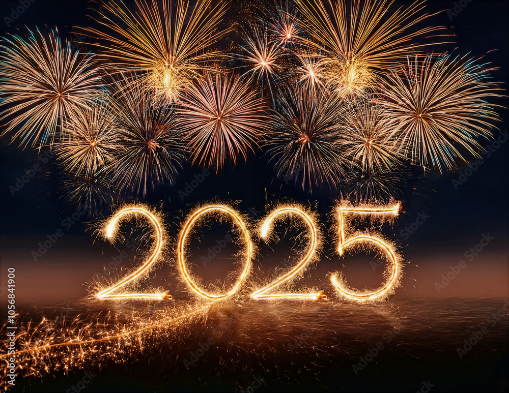 Feuerwerk zu Silvester