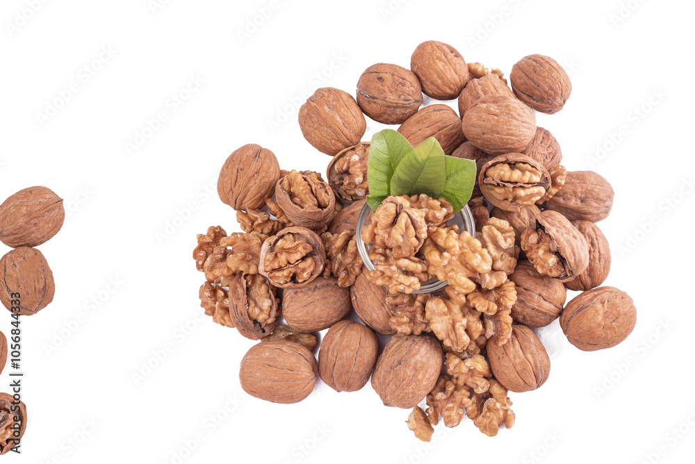 A White Bowl Filled with Shelled Walnuts A White Bowl Filled with Shelled Walnuts