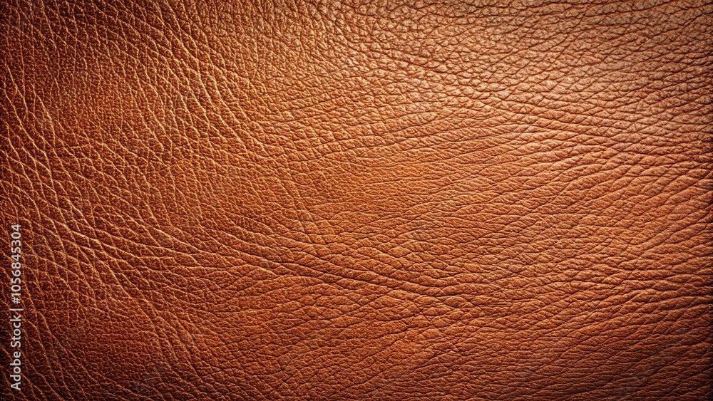 Naklejka premium Brown leather texture background with clear leather surface and leading lines