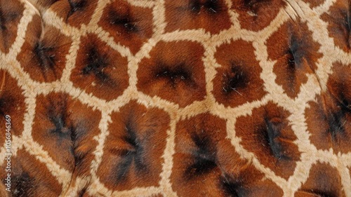 Wallpaper Mural Animated video background with seamless loop movement of Giraffe skin, realistic texture endless animation Torontodigital.ca