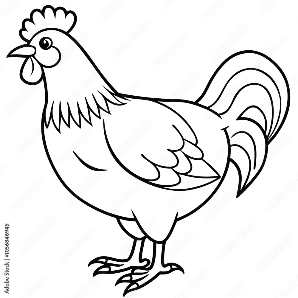 A hen rooster design vector illustration Adobe Illustrator Artwork A hen rooster design vector illustration Adobe Illustrator Artwork