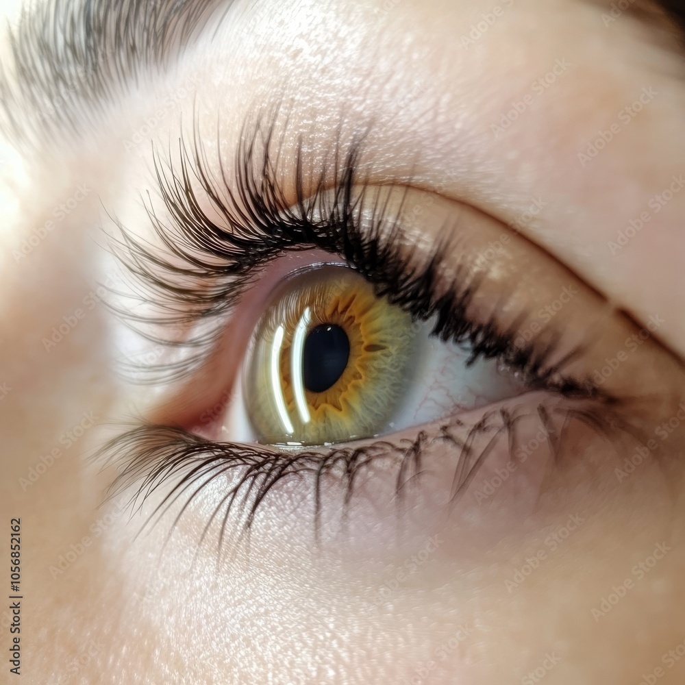 Fototapeta premium Eyelash Extension Procedure