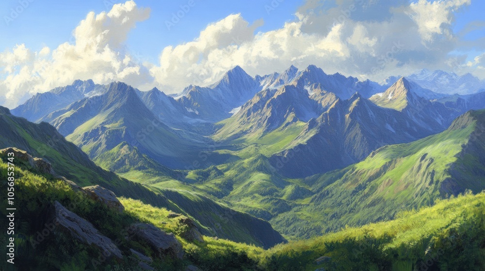 Fototapeta premium Majestic Mountain Landscape