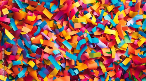  around colorful confetti and capture for holiday