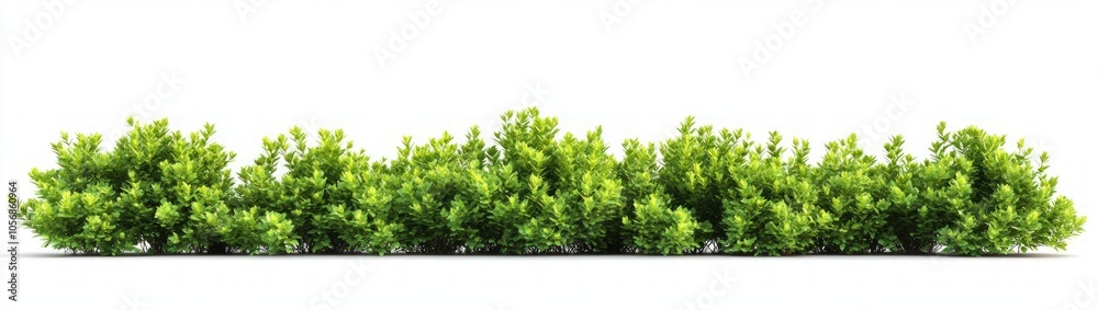 Fototapeta premium Vibrant Green Bush Border