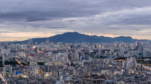 서울 관악산 도시풍경