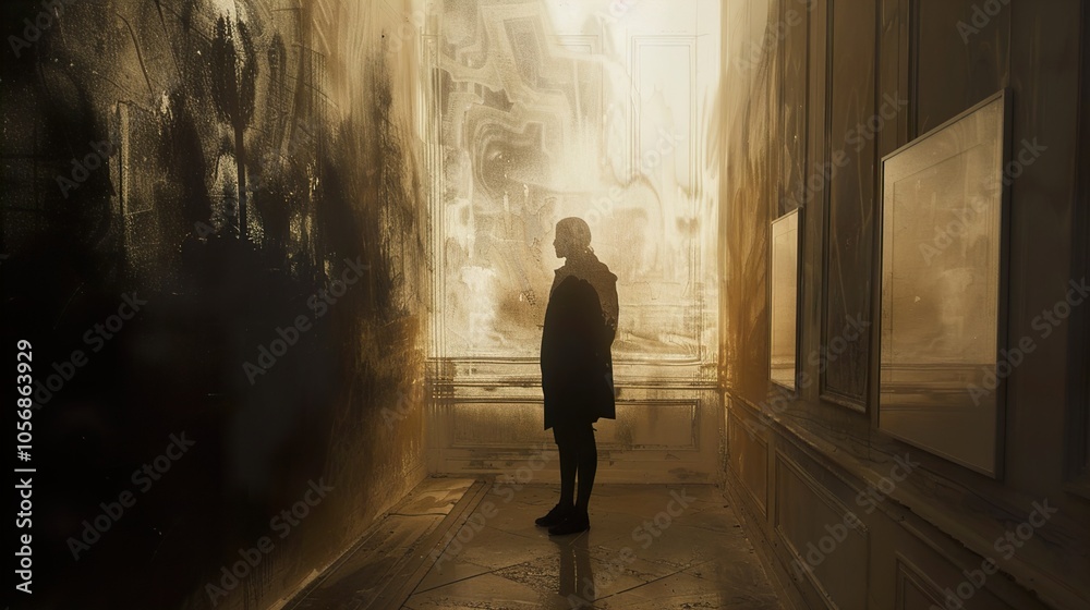 A Solitary Figure in a Golden Hour Gallery A Solitary Figure in a Golden Hour Gallery