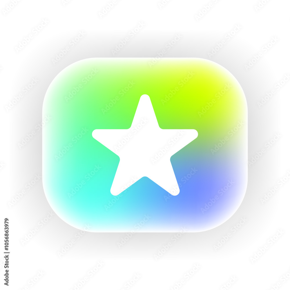 Star feedback icon. Design for app icon. Button template. Star feedback icon. Design for app icon. Button template.