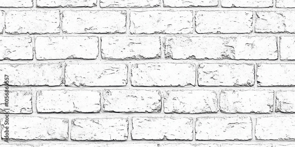 Seamless White Brick Wall Texture for Design Projects
