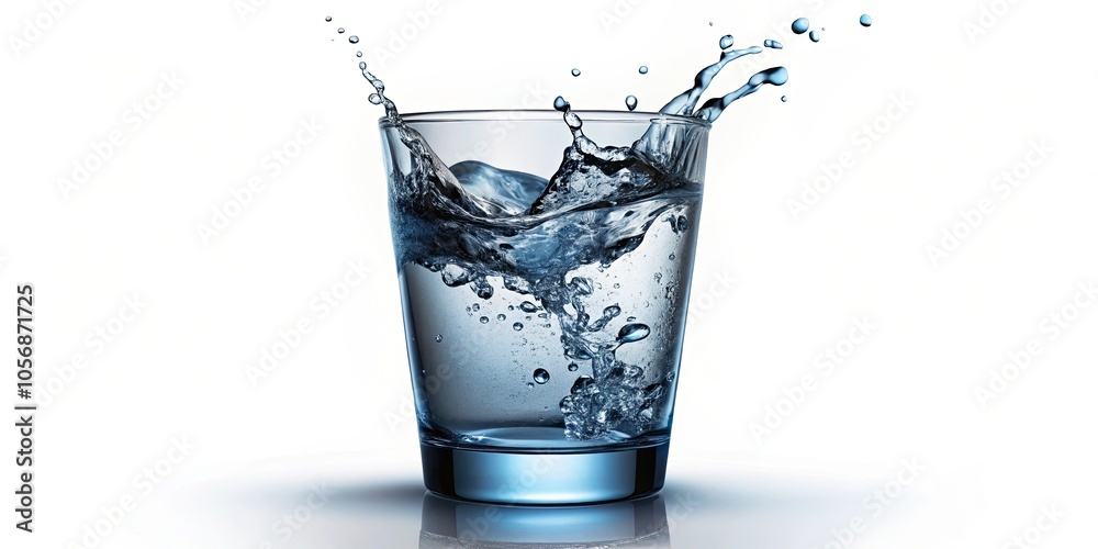 Moving water in glass isolated with clipping path, water, glass, isolated,liquid, refreshment, clear, purity, beverage Moving water in glass isolated with clipping path, water, glass, isolated,liquid, refreshment, clear, purity, beverage