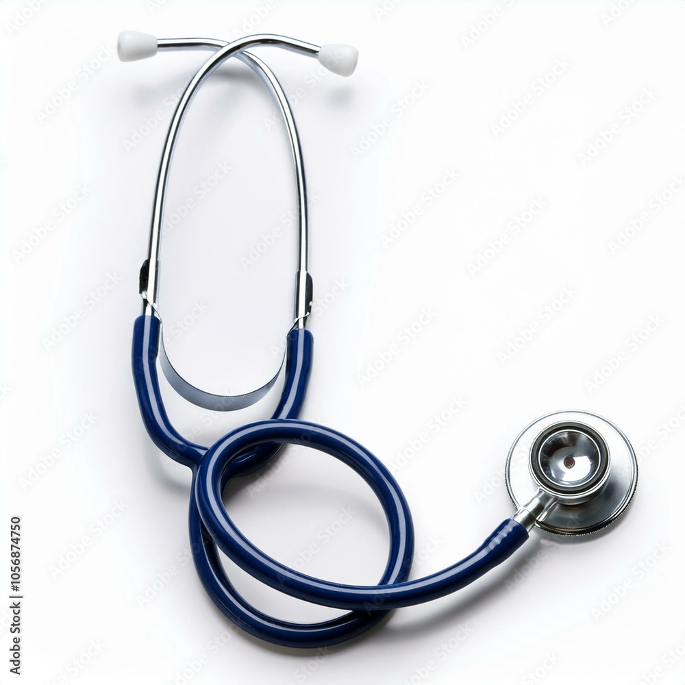 Stethoscope for medical use, white isolate background Stethoscope for medical use, white isolate background