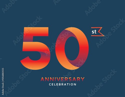 50st anniversary colorful