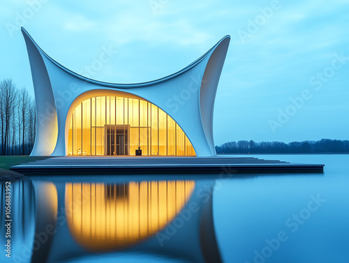 Large opera house theater with intricate design.