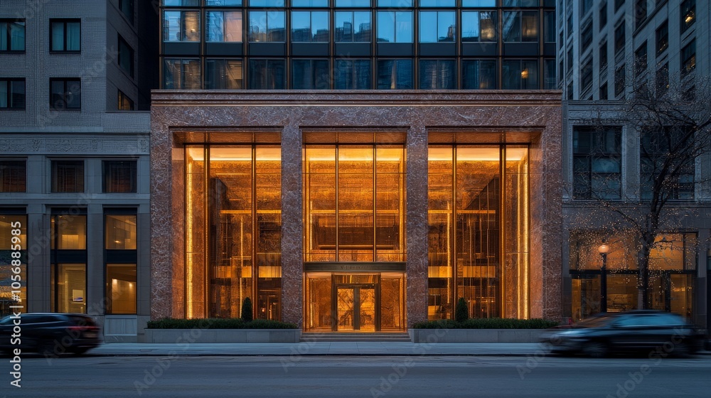 Modern Luxury Office Building with Sophisticated Design Modern Luxury Office Building with Sophisticated Design