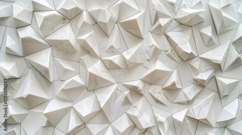 A creative and colorful wall made from folded white origami paper