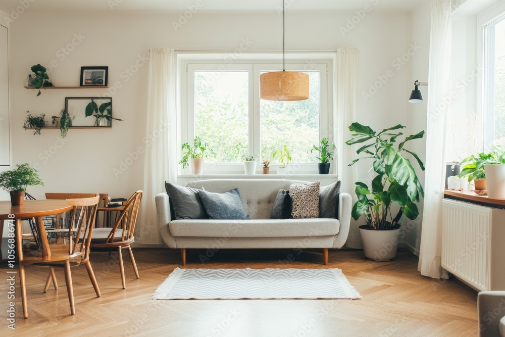 Fototapeta premium A Delightful Living Room Design