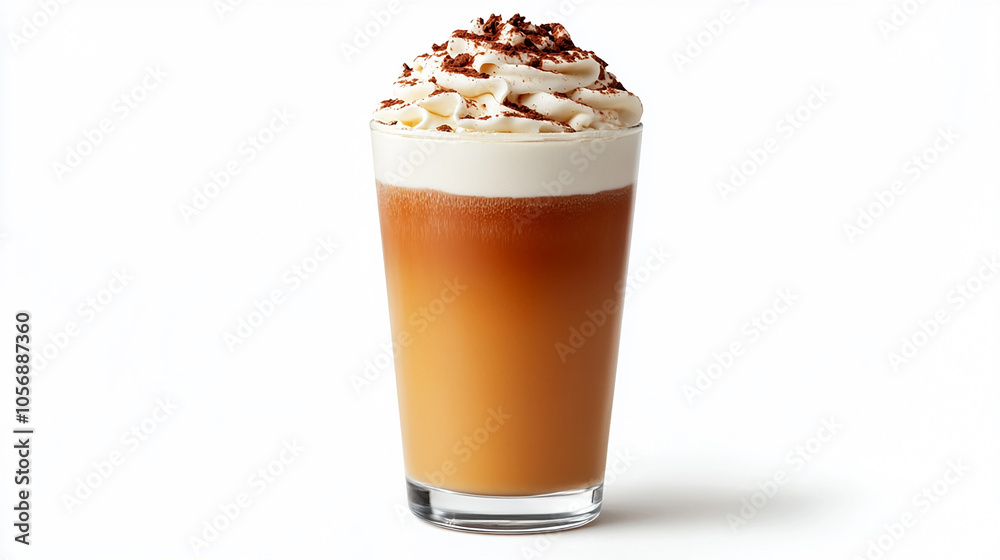 Bulletproof coffee isolated on white background Bulletproof coffee isolated on white background