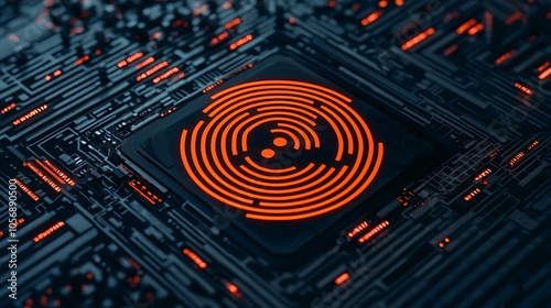 Exploring the intricate patterns of technological design in modern digital art representations