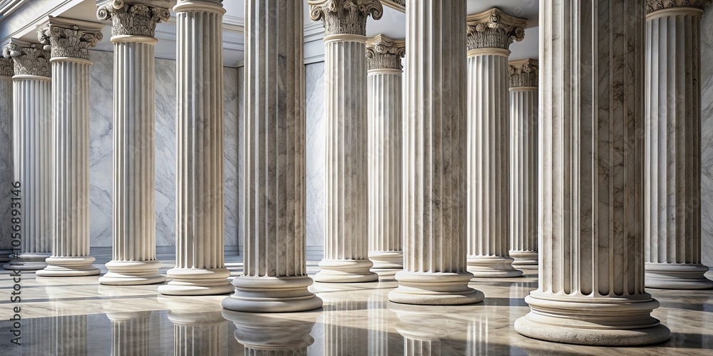 Marble columns standing tall in an elegant architectural setting, architecture, marble, classical, majestic, pillars Marble columns standing tall in an elegant architectural setting, architecture, marble, classical, majestic, pillars