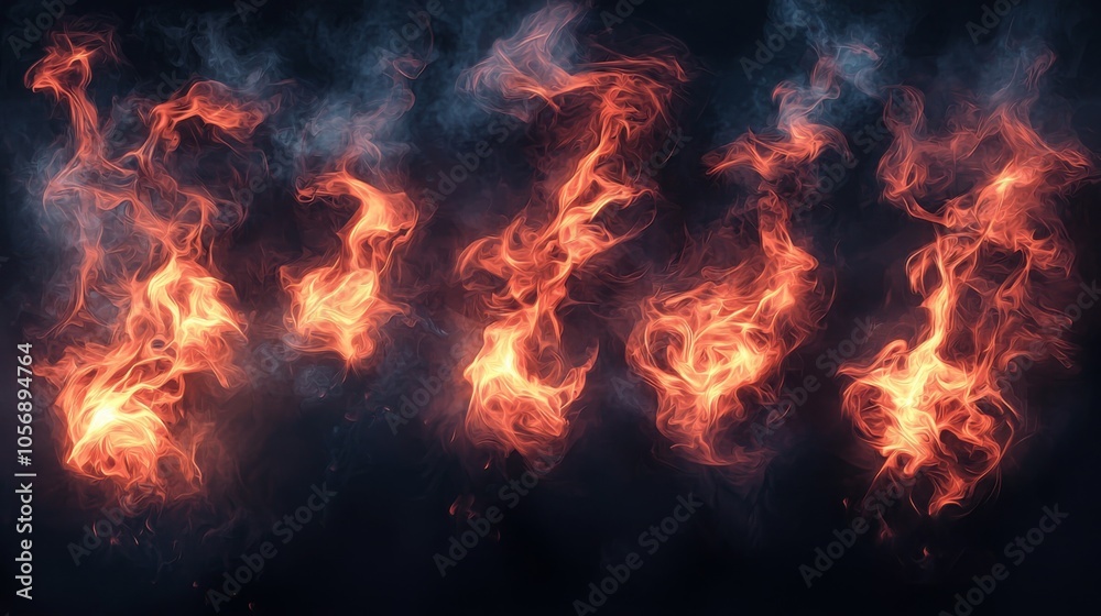 Realistic Fire and Smoke Brush Set for Digital Art Realistic Fire and Smoke Brush Set for Digital Art