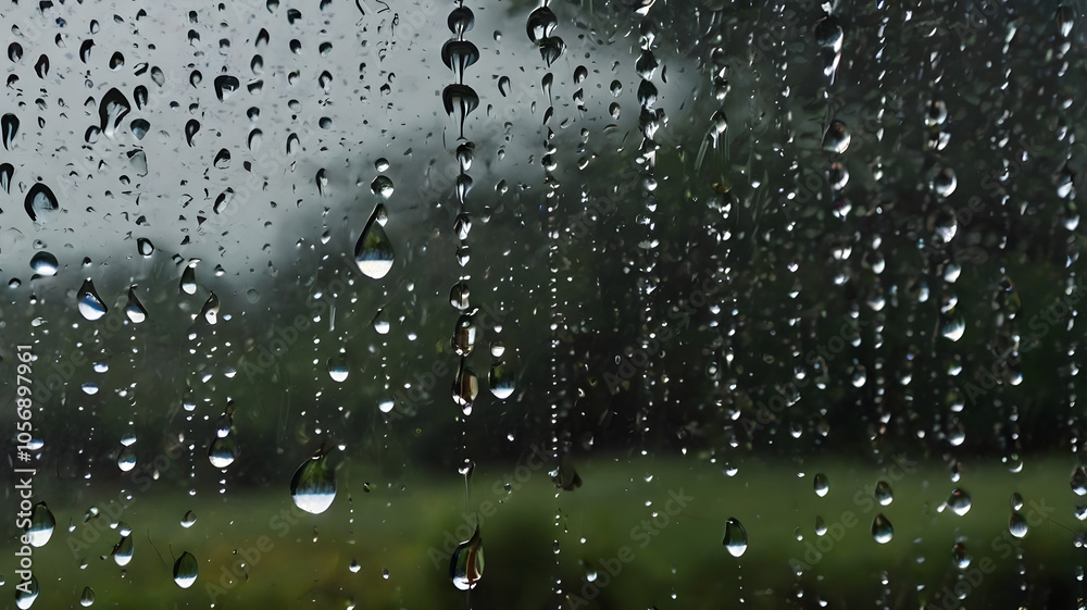 water drops on glass, ai generated water drops on glass, ai generated