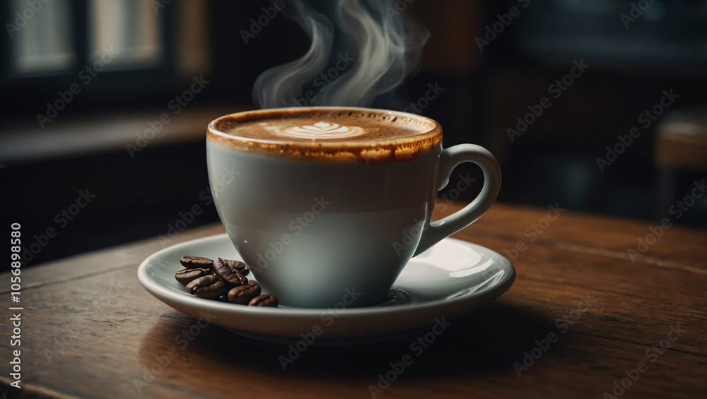 A cozy vibe surrounds a delicious cup of coffee. A cozy vibe surrounds a delicious cup of coffee.