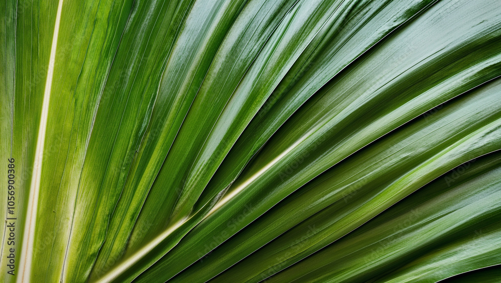 Curved palm leaf textures with light and shadow variations Curved palm leaf textures with light and shadow variations