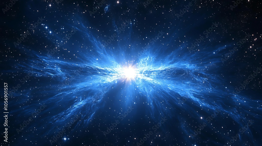 Cosmic explosion of light and energy in the vast universe Cosmic explosion of light and energy in the vast universe
