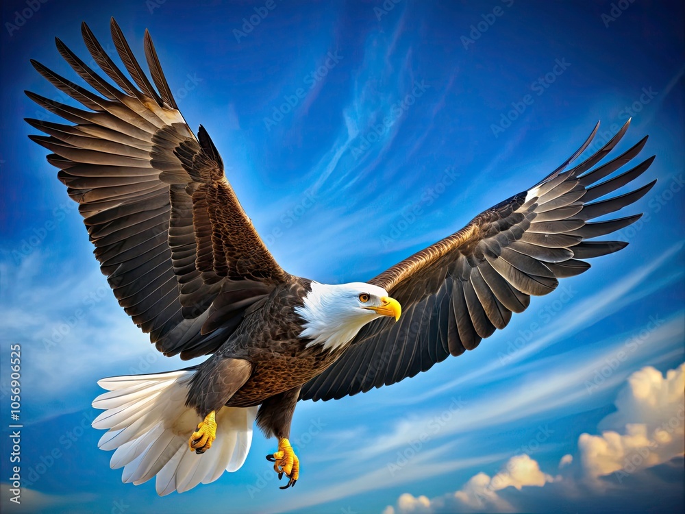 Naklejka premium Bald Eagle Wallpaper for Mobile and Tablet Backgrounds - Stunning USA Symbol for Samsung, Xiaomi, iPad, and Phone Screens