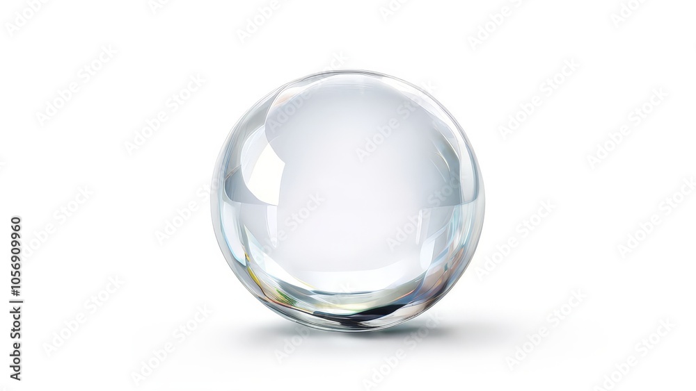 crystal ball isolated on white