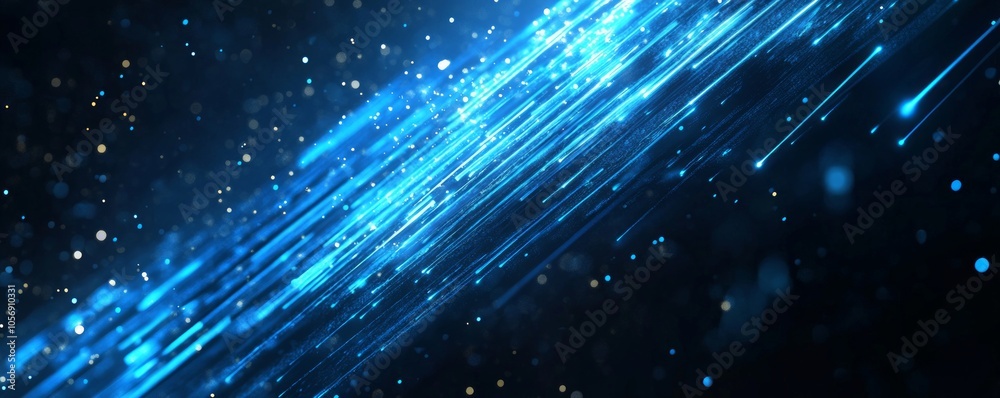 Abstract Glowing Lines - Technology Art Abstract Glowing Lines - Technology Art