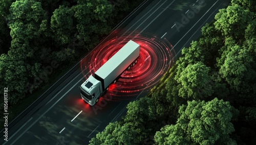 Autonomous Truck on Highway - Smart Transport