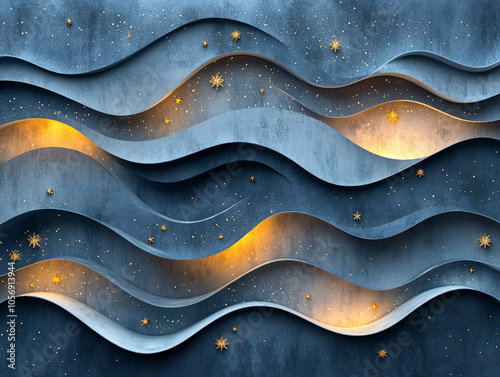 Elegant abstract background ideal for modern holiday cards, invitations, or website designs, particularly for Christmas or New Year celebrations.