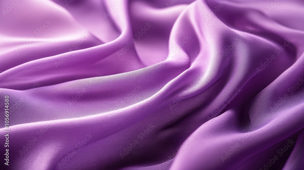 Obraz premium Close up of soft textured purple fabric highlighting graceful folds and ripples ideal for use in fashion and interior design