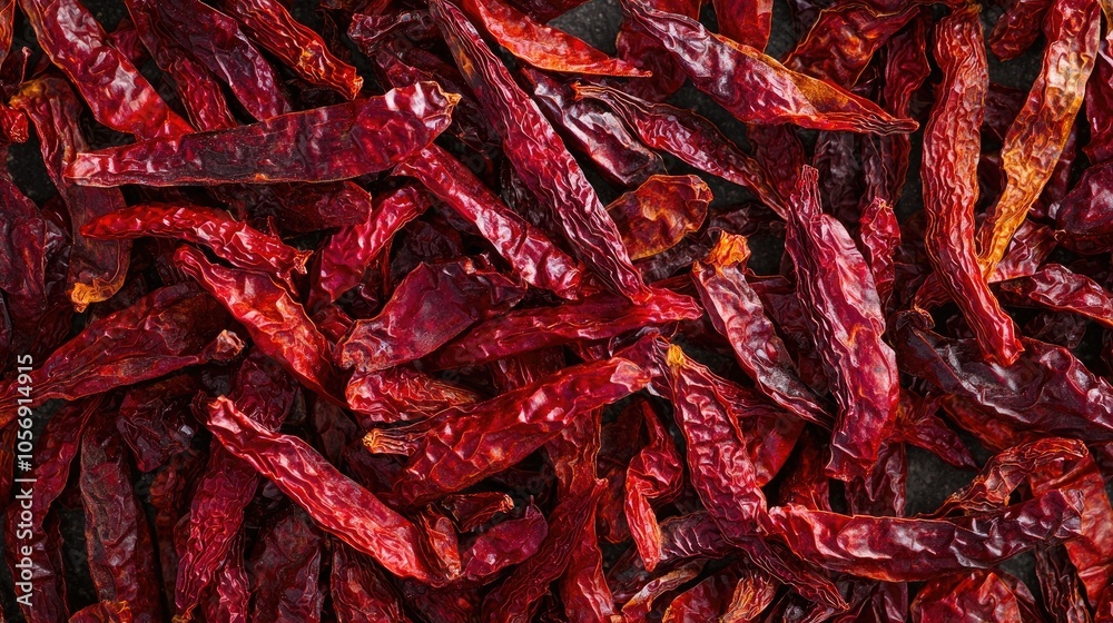Fototapeta premium Dried Red Chili Papper Closeup