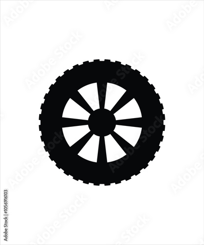 tire icon, vector best flat icon.