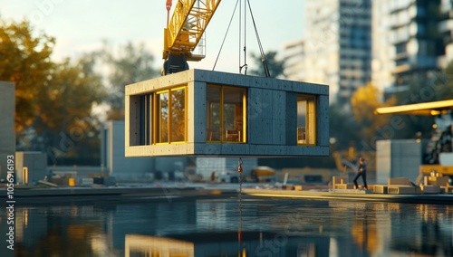 Modern House Construction Site