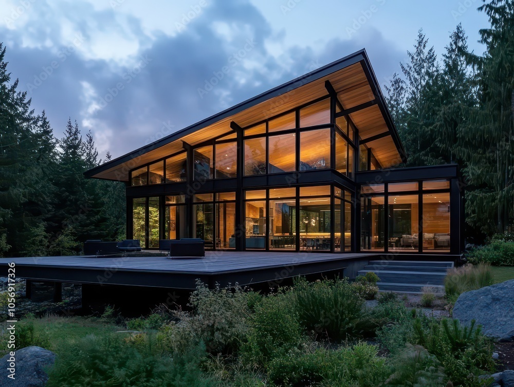 Modern Steel Architecture: A Clean Design Emphasizing Sustainability and Innovation in Urban Living