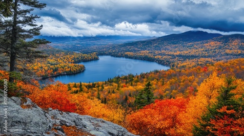 Vibrant Autumn Scenery A Collection of Breathtaking Images Featuring Fall Foliage Mountains Lakes and Wooded Areas